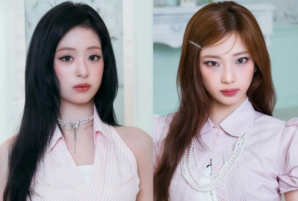 Ahyeon and Ruka of Baby Monster. Photo: Lotte.