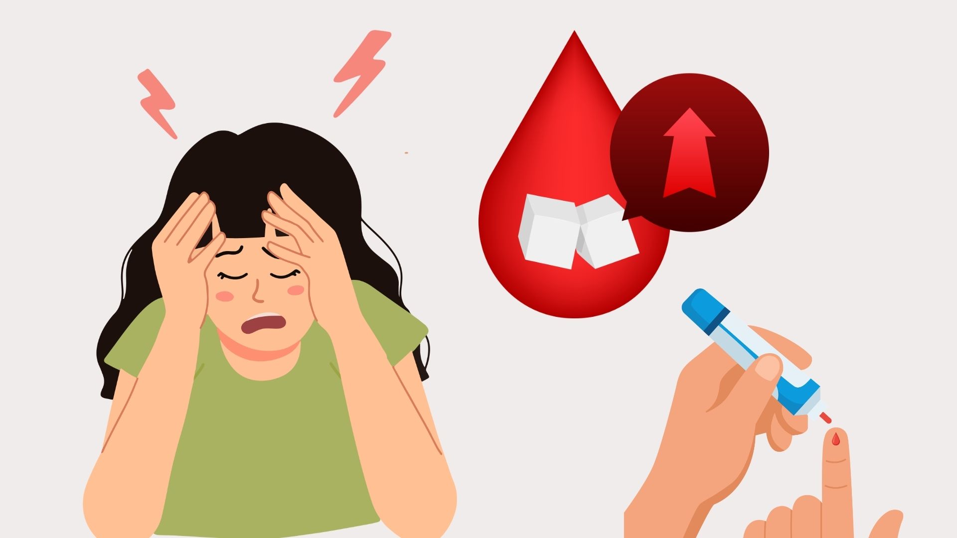 The following ways can help limit increased blood sugar due to stress. Graphics: Minh Chau