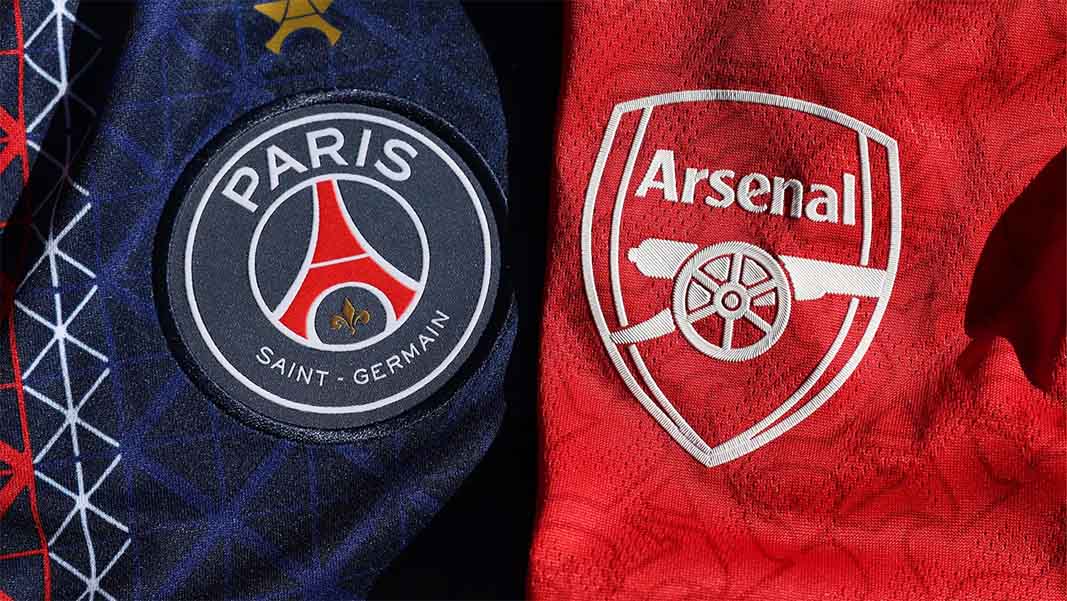 PSG and Arsenal have opposite playing styles this season. Photo: UEFA