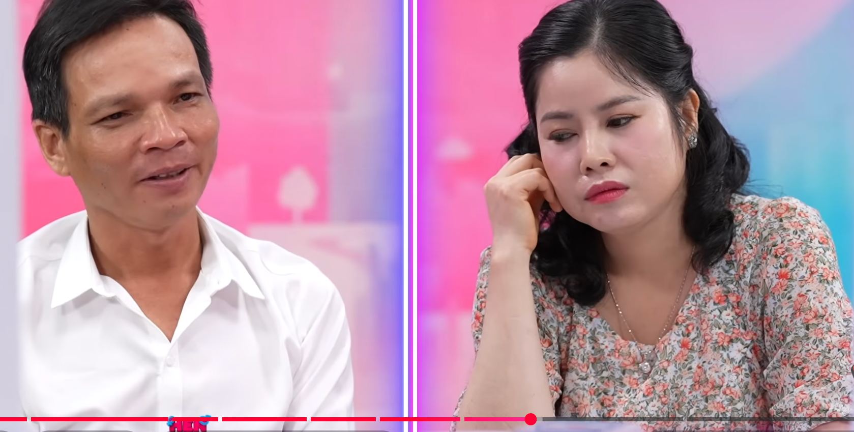 Male worker and rice shop owner at the dating program. Photo: MCV Unit.