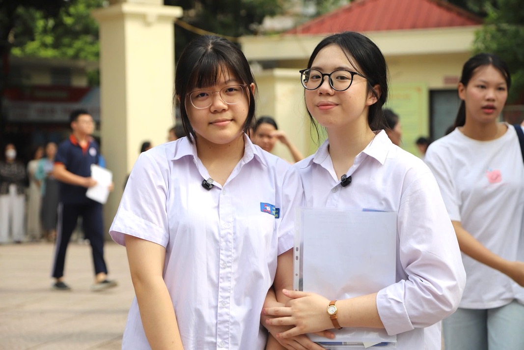 Candidates taking the 10th grade exam in Hanoi in the 2026 - 2027 school year. Photo: Tuong Van