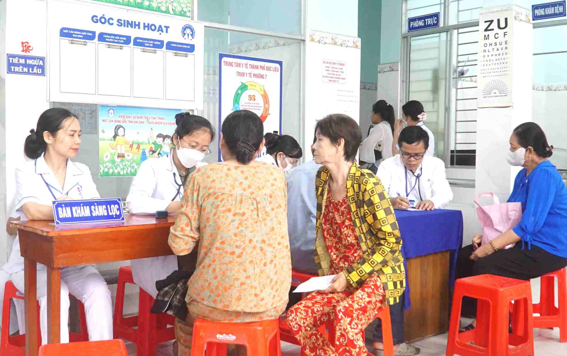 Ca Mau over 300,000 people receive free health check-ups. Photo: Nhat Ho.