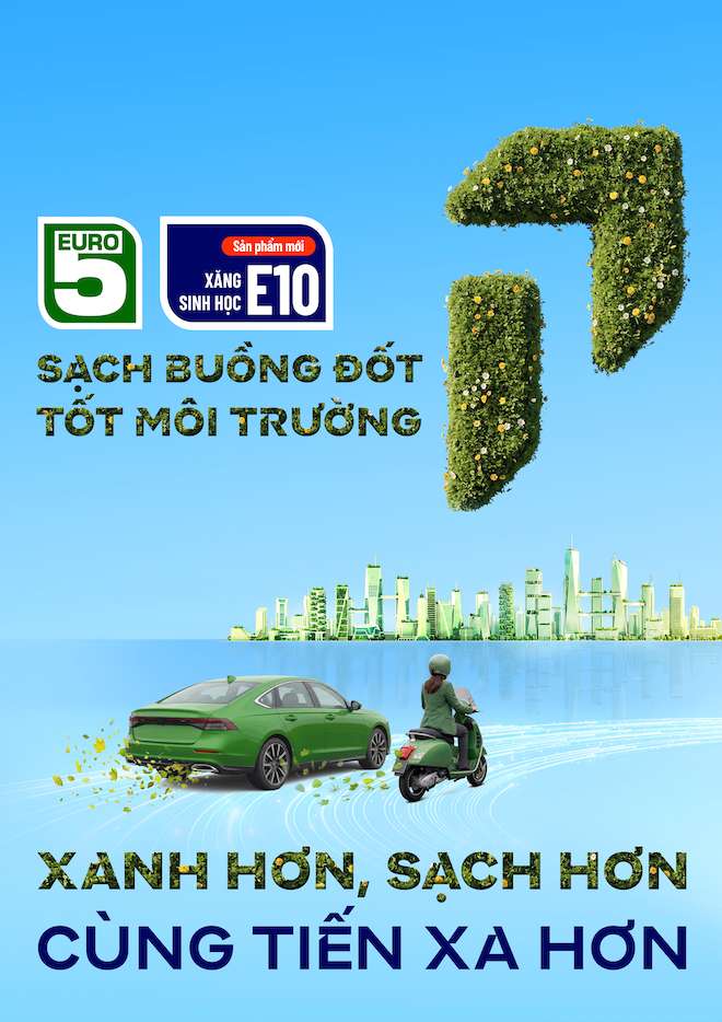 Petrolimex hiện cung cấp các sản phẩm xăng không chì đáp ứng tiêu chuẩn Euro 4 và Euro 5; các sản phẩm dầu diesel đáp ứng tiêu chuẩn Euro 5, phù hợp với các thế hệ phương tiện đang ngày càng phổ biến tại Việt Nam. Đồ họa: Petrolimex