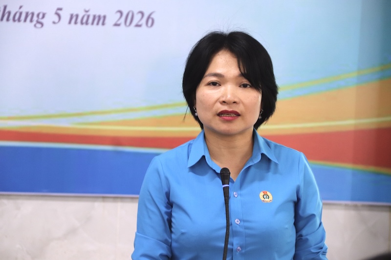 Bà Nguyễn Thị Do, Chủ tịch Công đoàn phường Hoà Xuân, TP Đà Nẵng. Ảnh: Nguyễn Linh