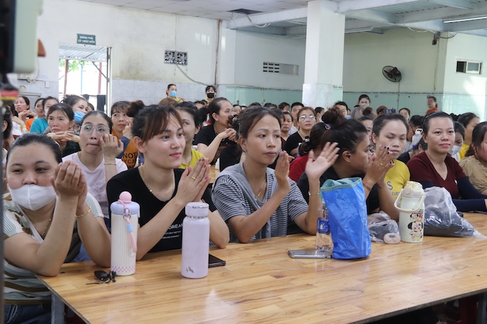 Hội nghị thu hút đông đảo người lao động. Ảnh: Nguyễn Linh