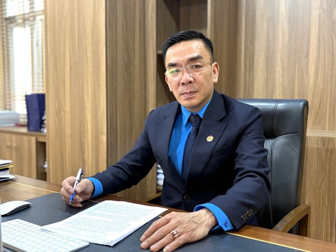 Ông Nguyễn Lương Tâm - Chủ tịch Công đoàn Y tế Việt Nam nhiệm kỳ 2023-2028. Ảnh: Bảo Hân