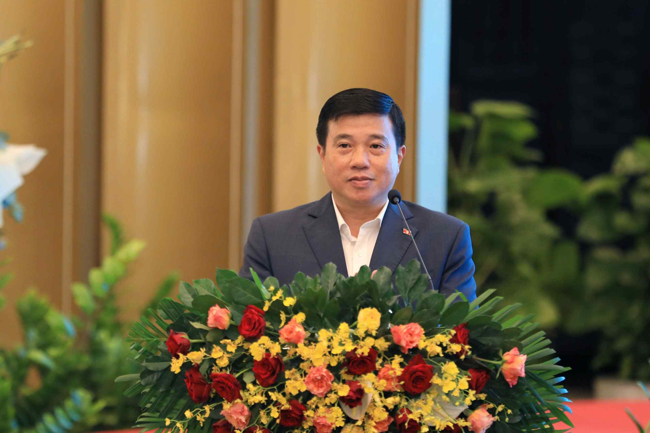 Bí thư Tỉnh ủy Lâm Đồng Y Thanh Hà Niê Kđăm phát biểu khai mạc hội thảo. Ảnh: Phúc Khánh 