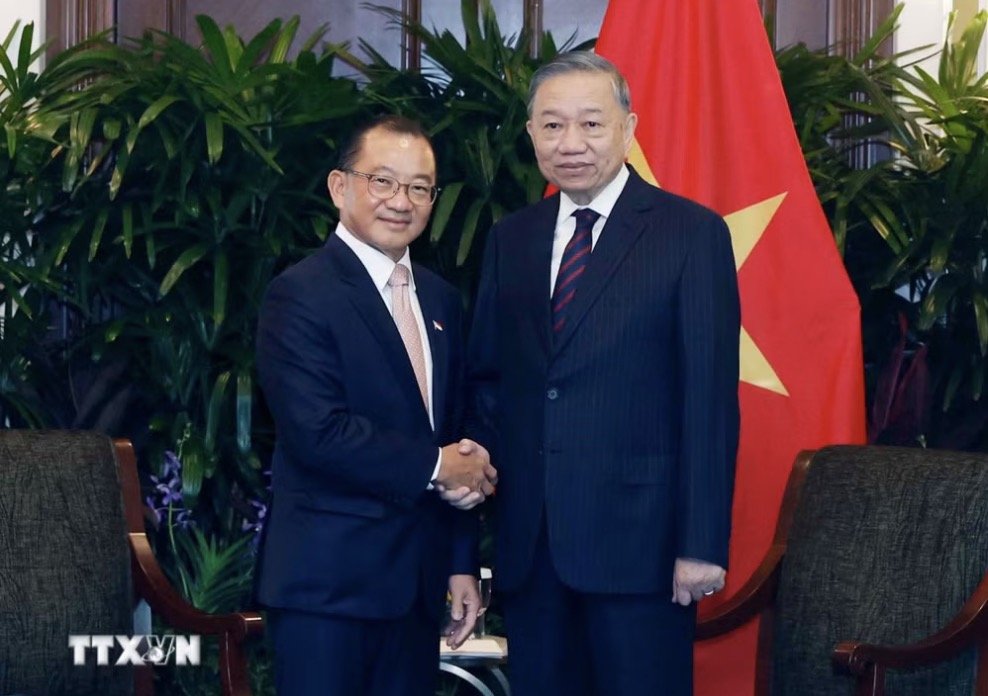Singaporean National Assembly Chairman Seah Kian Peng highly appreciated the introductory speech of General Secretary and President To Lam at the Shangri-La Dialogue, emphasizing that the speech expressed common thoughts and desires. Photo: VNA