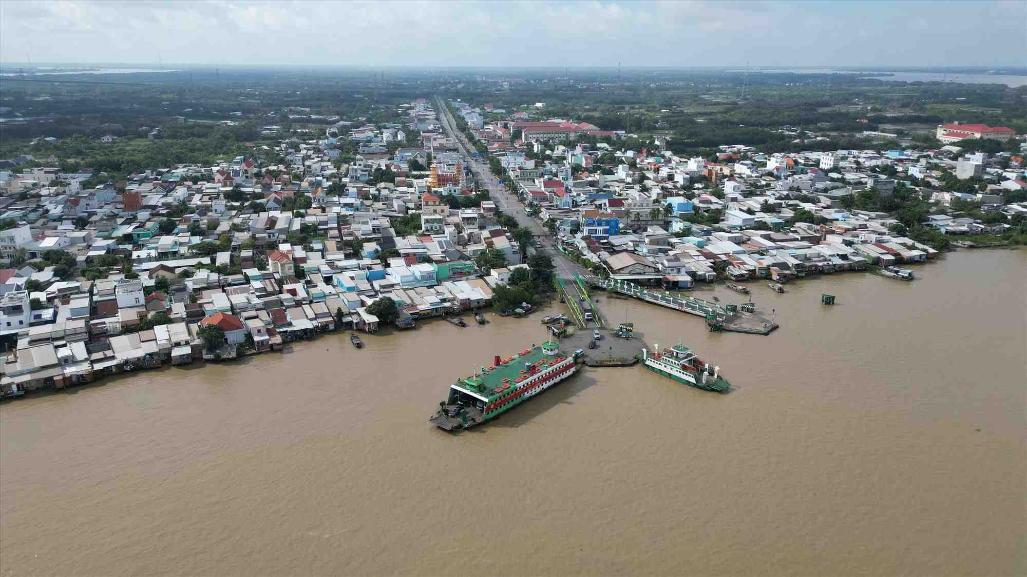 Khu vực xã Bình Khánh, TPHCM.  Ảnh: Anh Tú