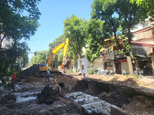Hanoi accelerates 22 urban flood prevention items. Photo: Minh Hanh