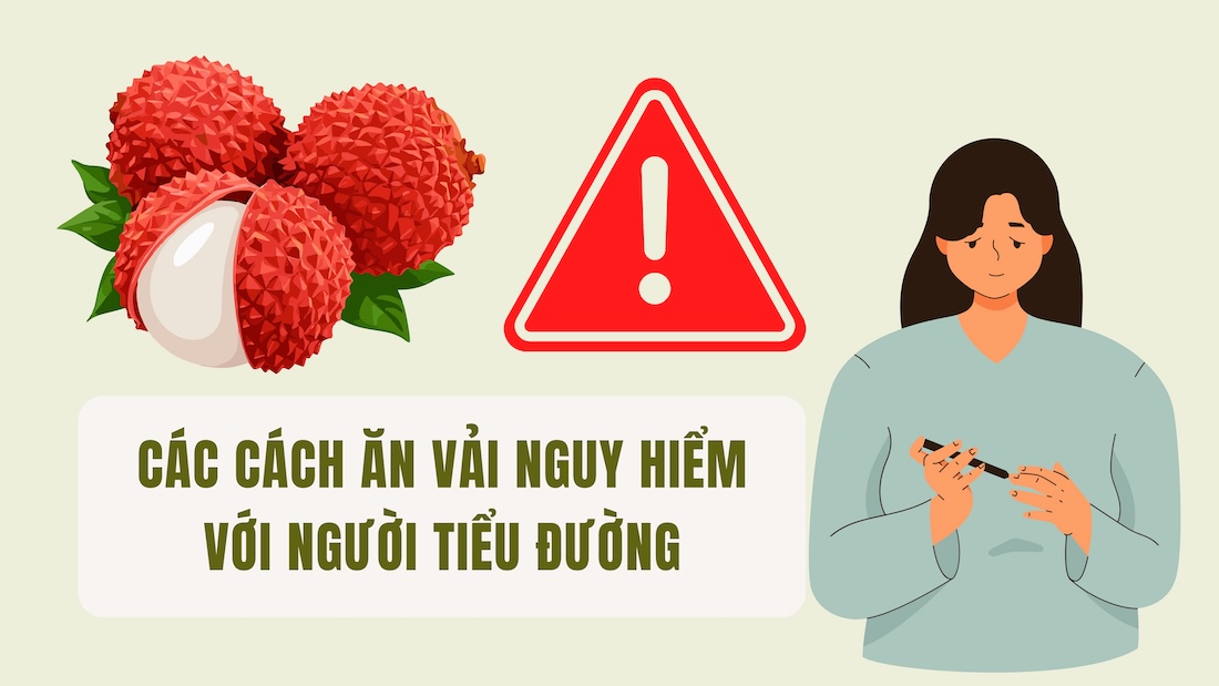 Dangerous ways to eat lychees for people with diabetes