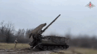 Russian artillery attacks Ukrainian stronghold. Photo: Russian Ministry of Defense