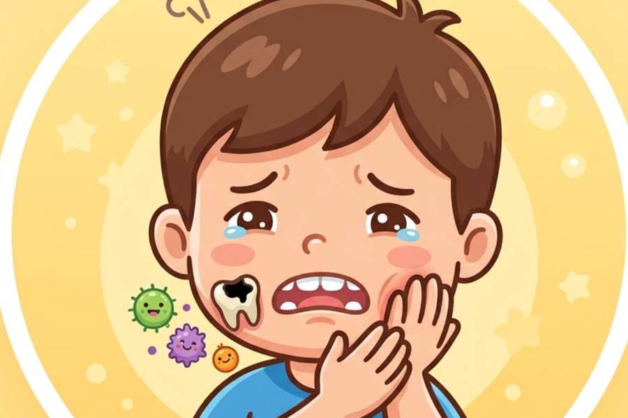 Children are more prone to tooth decay than adults due to the influence of many different factors. Graphics: Thien Nhan