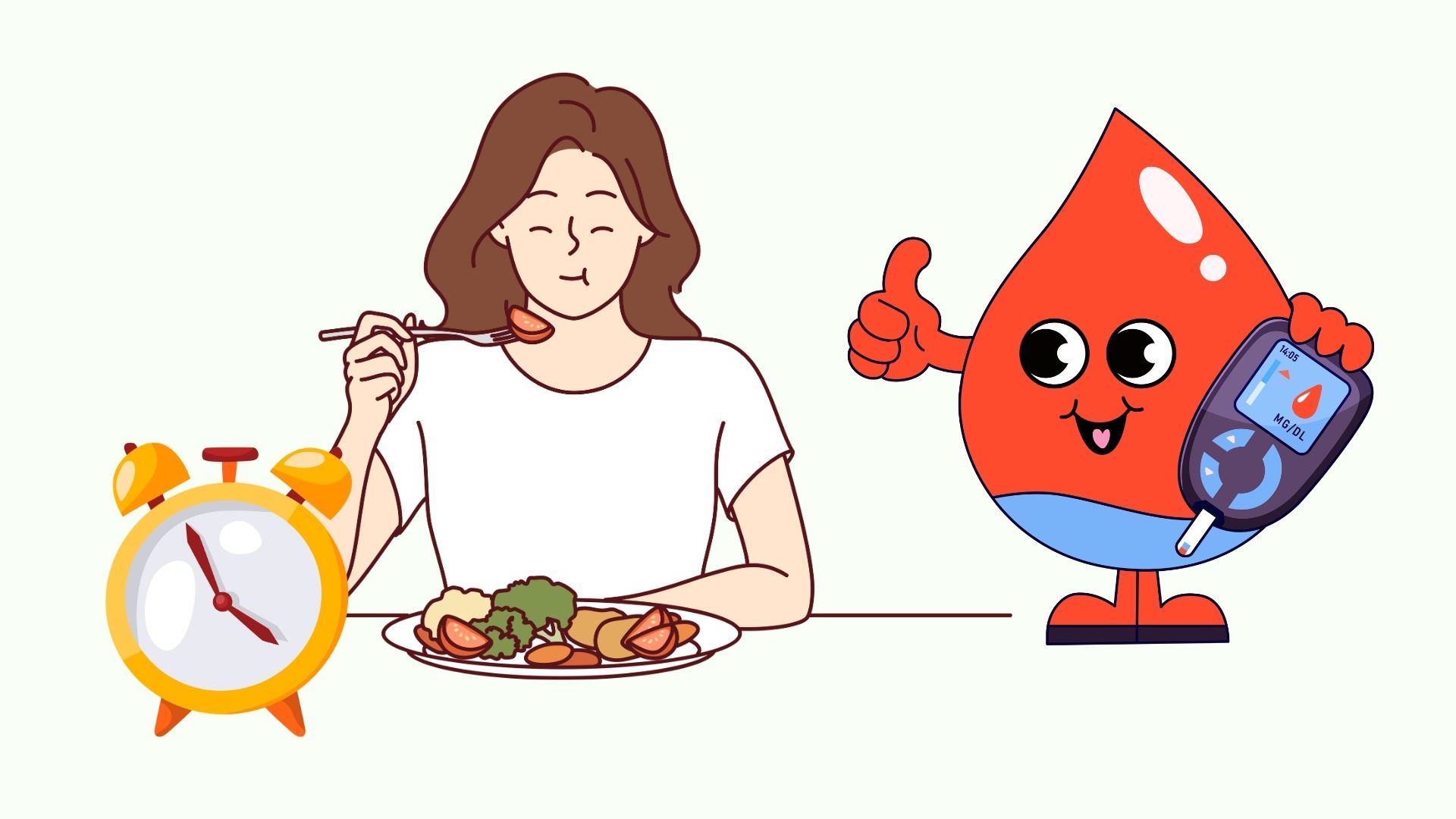 More stable blood sugar thanks to the 10-minute rule. Graphics: LINH Dan