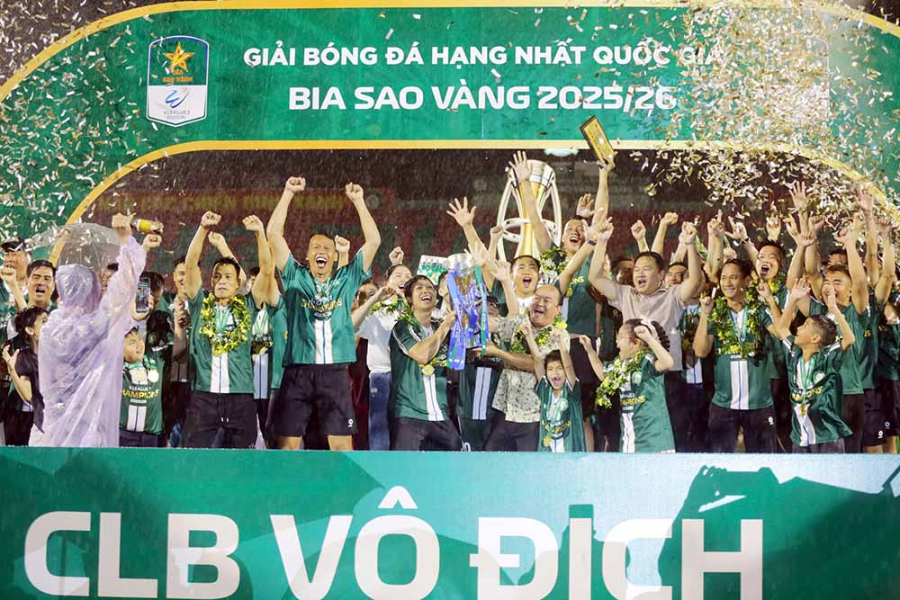 Đồng Nai vô địch giải hạng Nhất 2025-2026. Ảnh: Thanh Vũ