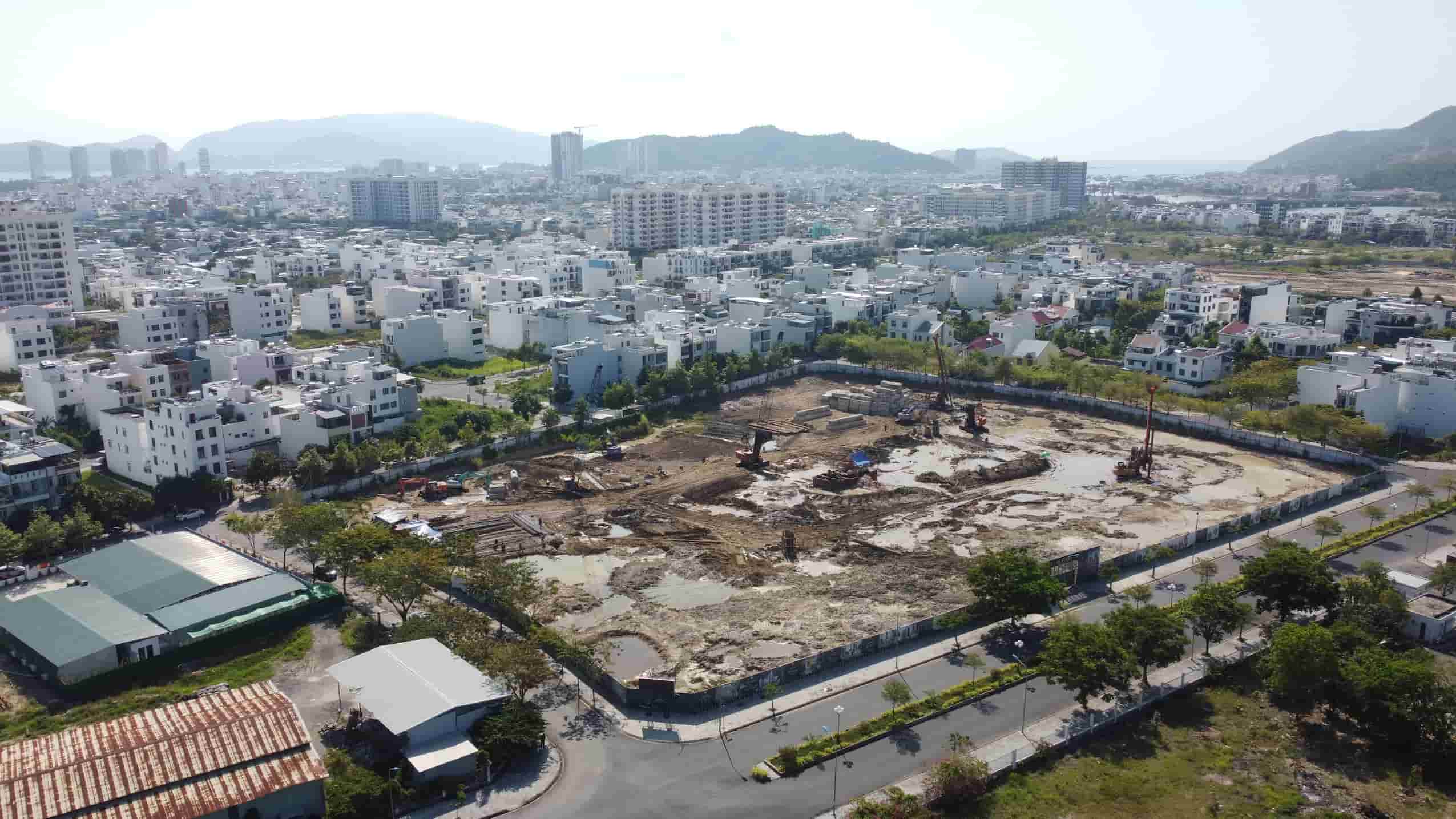 Dự án nhà ở xã hội CT-02 nhìn từ trên cao. Ảnh: Hữu Long