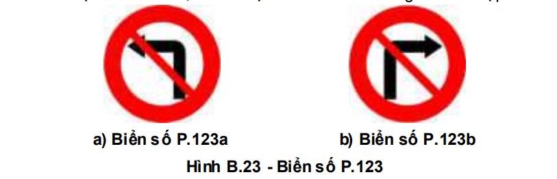 Biển cấm rẽ trái