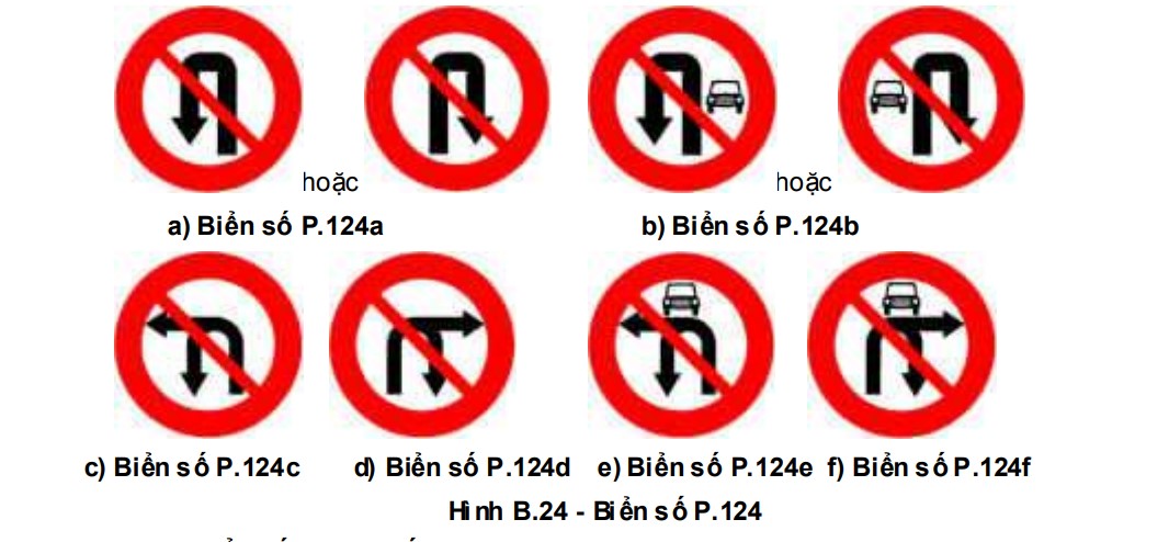 Biển báo cấm quay đầu trong