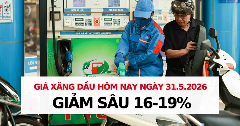 Giá xăng dầu tháng 5 giảm sâu 16-19%