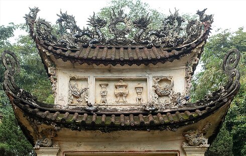 Vẻ đẹp uy nghi nơi chùa Trăm Gian. Ảnh: Hữu Mạnh