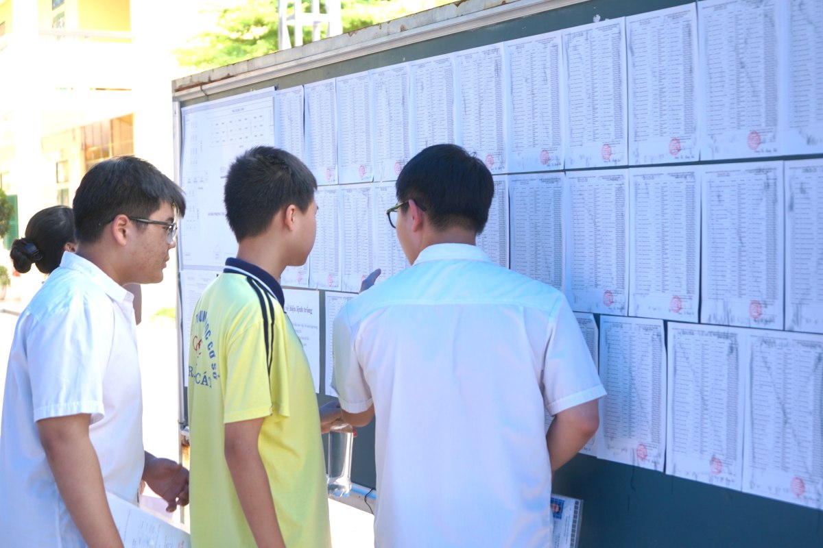 483 candidates absent from the Foreign Language exam - the first exam of the 10th grade entrance exam in Hai Phong. Photo: Mai Dung