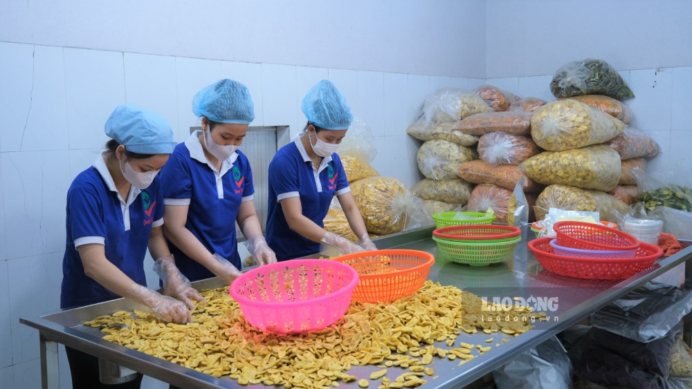 Chế biến nông sản tại một doanh nghiệp ở Đồng Tháp. Ảnh: Phong Linh.
