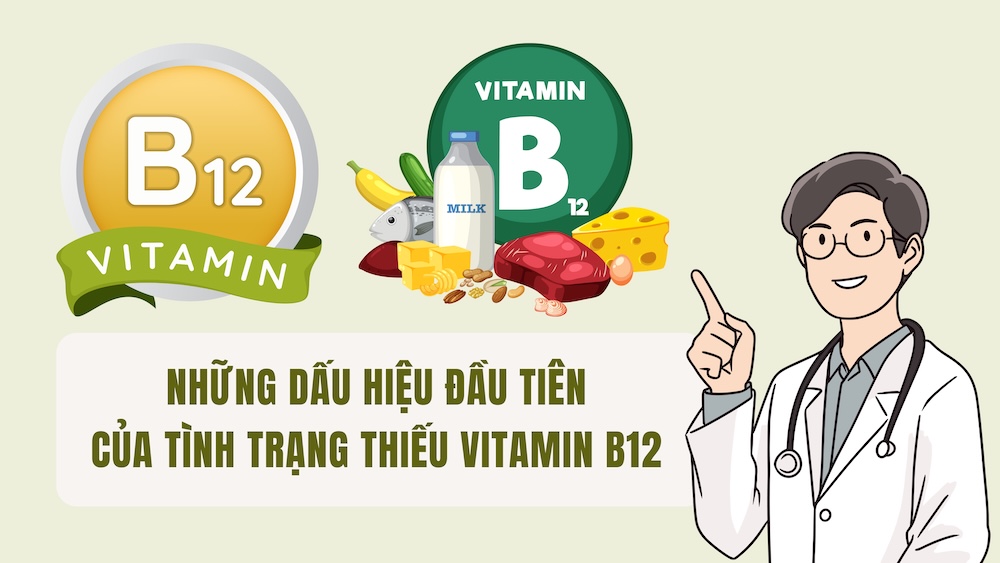 The first signs of vitamin B12 deficiency