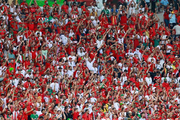 Football fans in Qatar during the 2022 World Cup. Photo: Hai An
