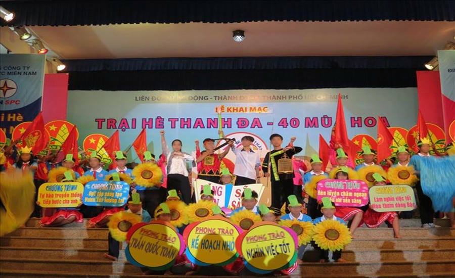 Thanh Da Summer Camp" of the Ho Chi Minh City Labor Federation with a history of more than 40 years continuously maintained for children of workers. Photo: Ho Chi Minh City Labor Federation.