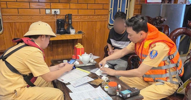 Xử phạt thuyền trưởng vi phạm nồng độ cồn trên đường thủy Ninh Bình