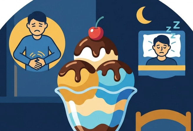 Eating ice cream after dinner can affect health if used regularly. Graphics: Thien Nhan
