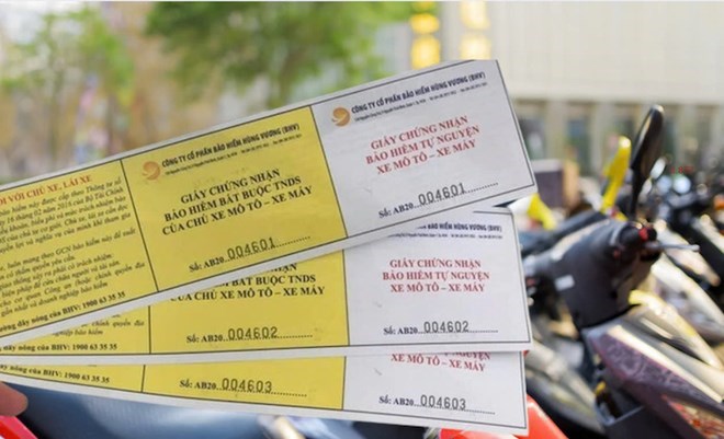 Motorcycle insurance is currently still regulated as compulsory insurance. Photo: Van Trang