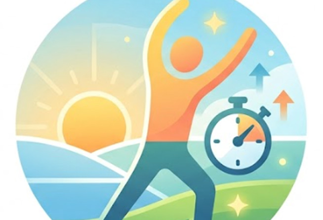 Light 5-minute exercise in the morning helps improve blood sugar control. Graphics: Thien Nhan
