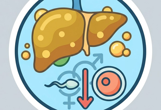 Fatty liver reduces fertility if not controlled. Graphics: Thien Nhan