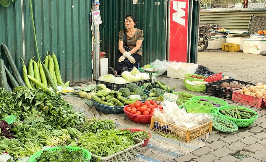Vegetable prices have recorded a significant increase in the past week. Photo: Thanh Binh