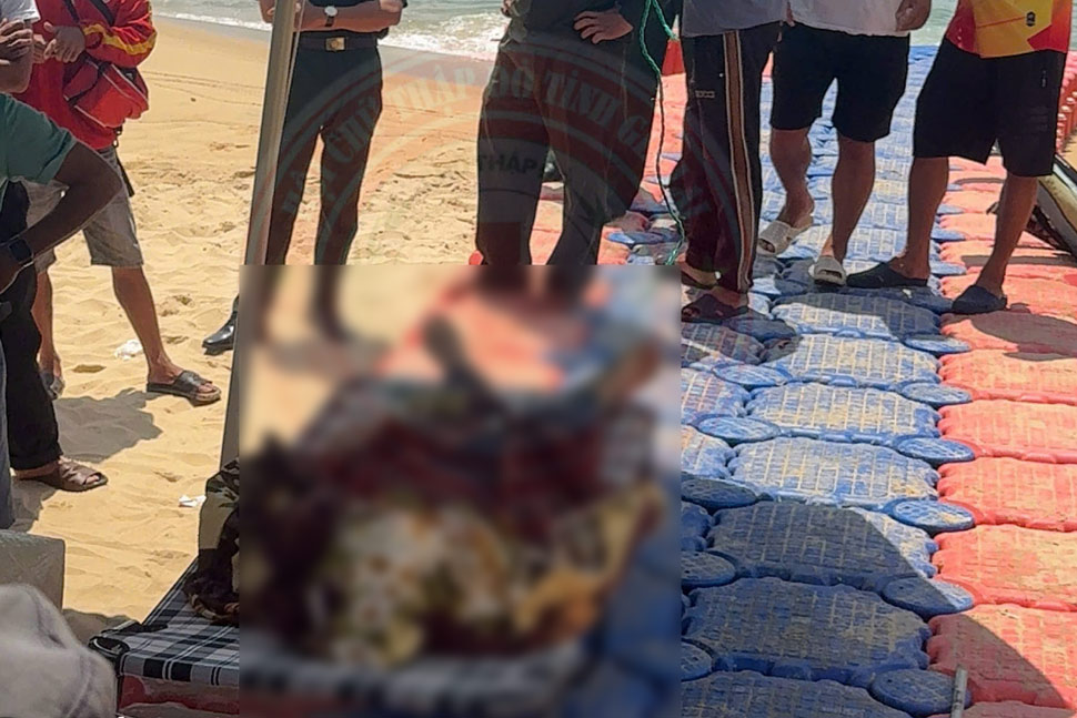 The male body was discovered and taken to the Nhon Ly port area (Quy Nhon Dong ward, Gia Lai). Photo Thanh Tri