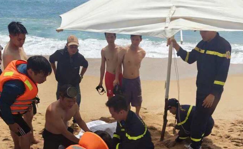 Functional forces found the body of N.B. A. P who unfortunately drowned while swimming with friends. Photo: Minh Minh