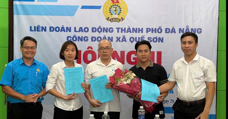 Đà Nẵng: Công đoàn xã Quế Sơn thành lập 4 công đoàn cơ sở mới
