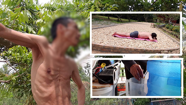 Cancer patients fast and lie in the sun hoping to recover at Ta - Y Healing Camp.