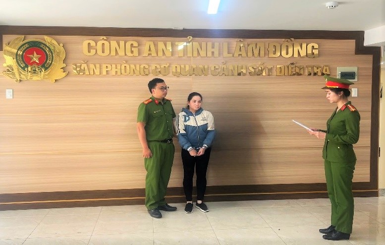 Nguyễn Thị Phiến bị cơ quan điều tra khởi tố, bắt tạm giam. Ảnh: Công an cung cấp 