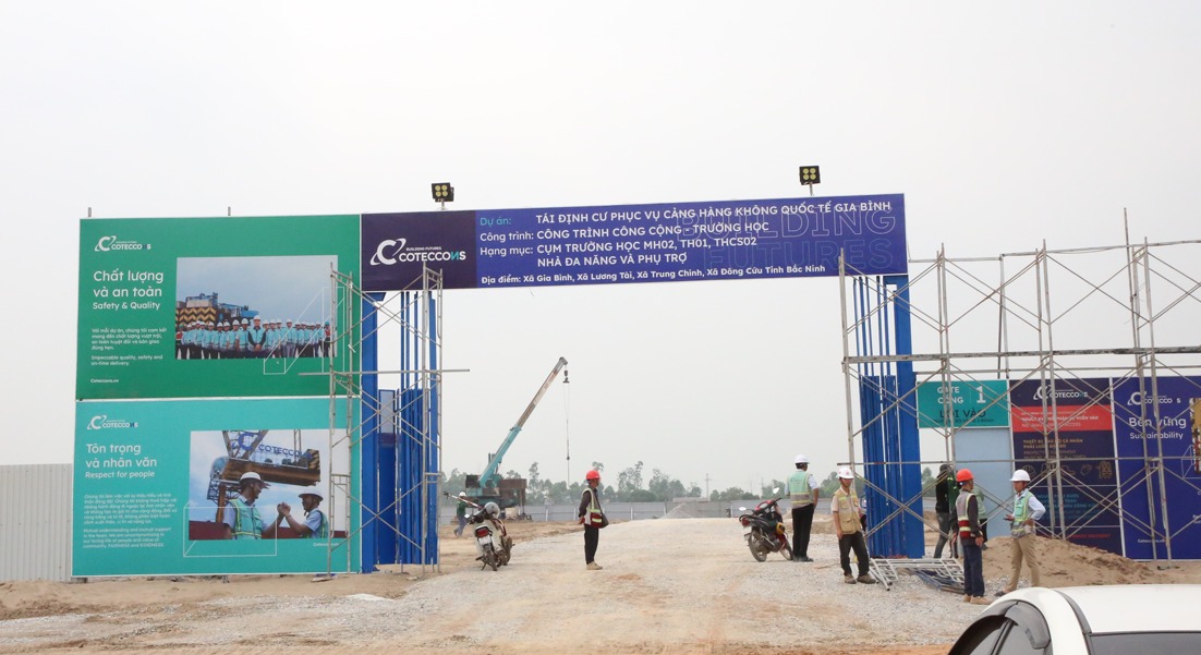 A resettlement project serving the Gia Binh airport project (Bac Ninh). Photo: Linh Ngoc