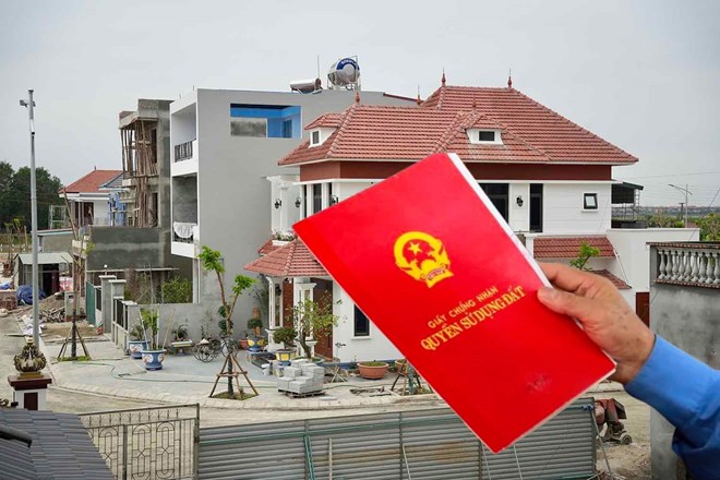 UBND phường Trần Lãm (tỉnh Hưng Yên) cảnh báo hành vi giả danh, lừa đảo chiếm đoạt tài sản của người dân thông qua việc tích hợp sổ đỏ vào ứng dụng VNeID. Đồ họa Vy Vy