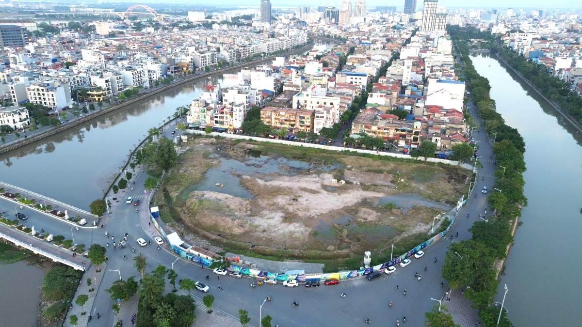 The 5-star commercial, entertainment, hotel and office for lease complex project to implement urban embellishment in the Sat market area, Hai Phong. Photo: Anh Tuan