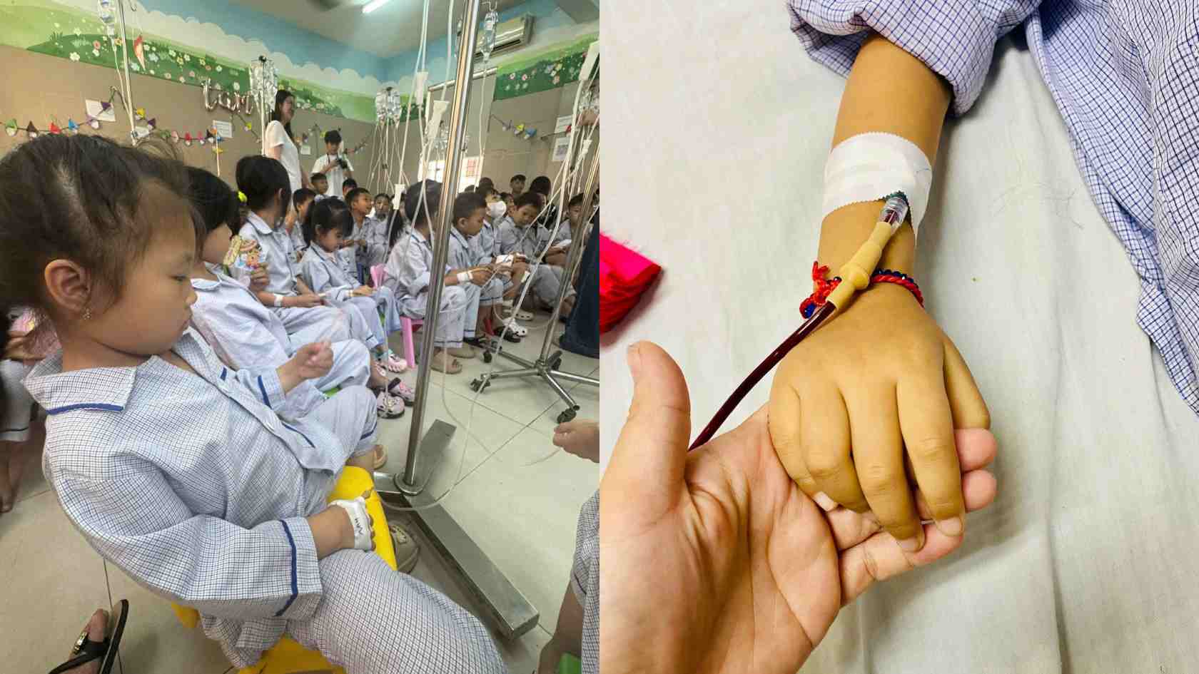 For 6 long years of using the hospital as a home, Nguyen Kim Ngan's small hands were covered with bruised needle marks. Photo: GĐCC