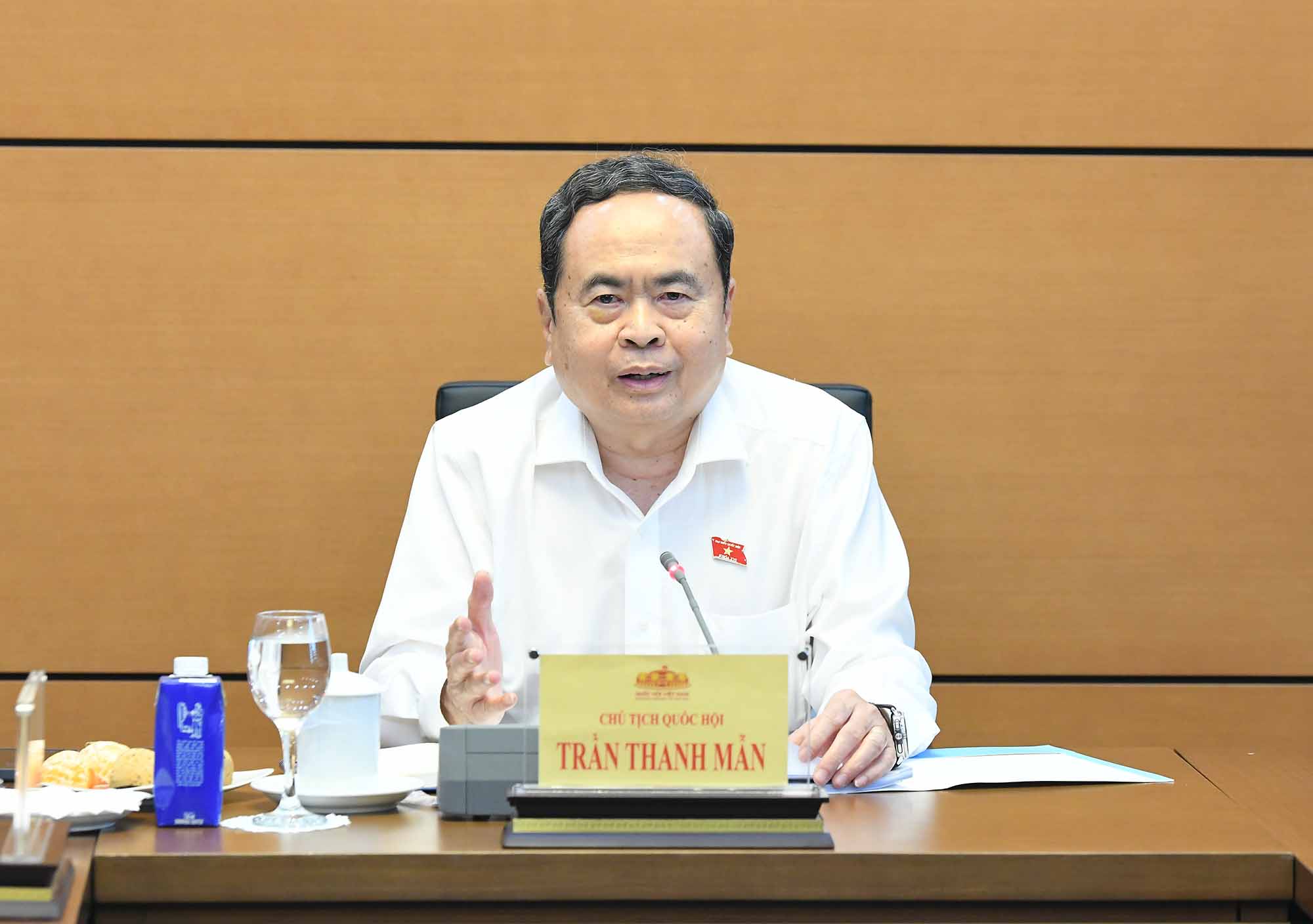 Member of the Politburo, Chairman of the National Assembly Tran Thanh Man. Photo: Pham Thang.