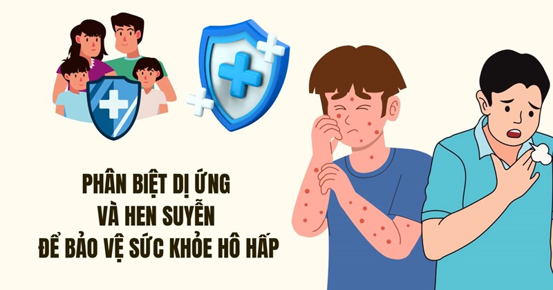 Phân biệt dị ứng và hen suyễn để bảo vệ sức khỏe hô hấp