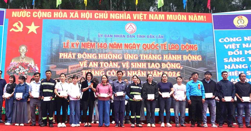 Đắk Lắk: Liên đoàn Lao động quan tâm toàn diện đến người lao động trong Tháng Công nhân