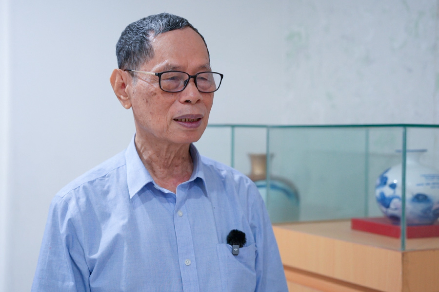 TS. Trần Văn Miều - Phó Chủ tịch Hội Bảo vệ Thiên nhiên và Môi trường. Ảnh: Phương Anh 