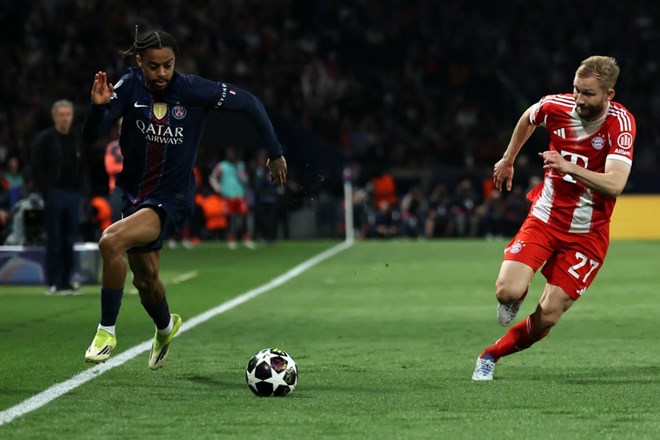 La victoria por 5-4 en el partido de ida de semifinales le da al PSG una ventaja sobre el Bayern de Múnich en el partido de vuelta. Foto: AFP