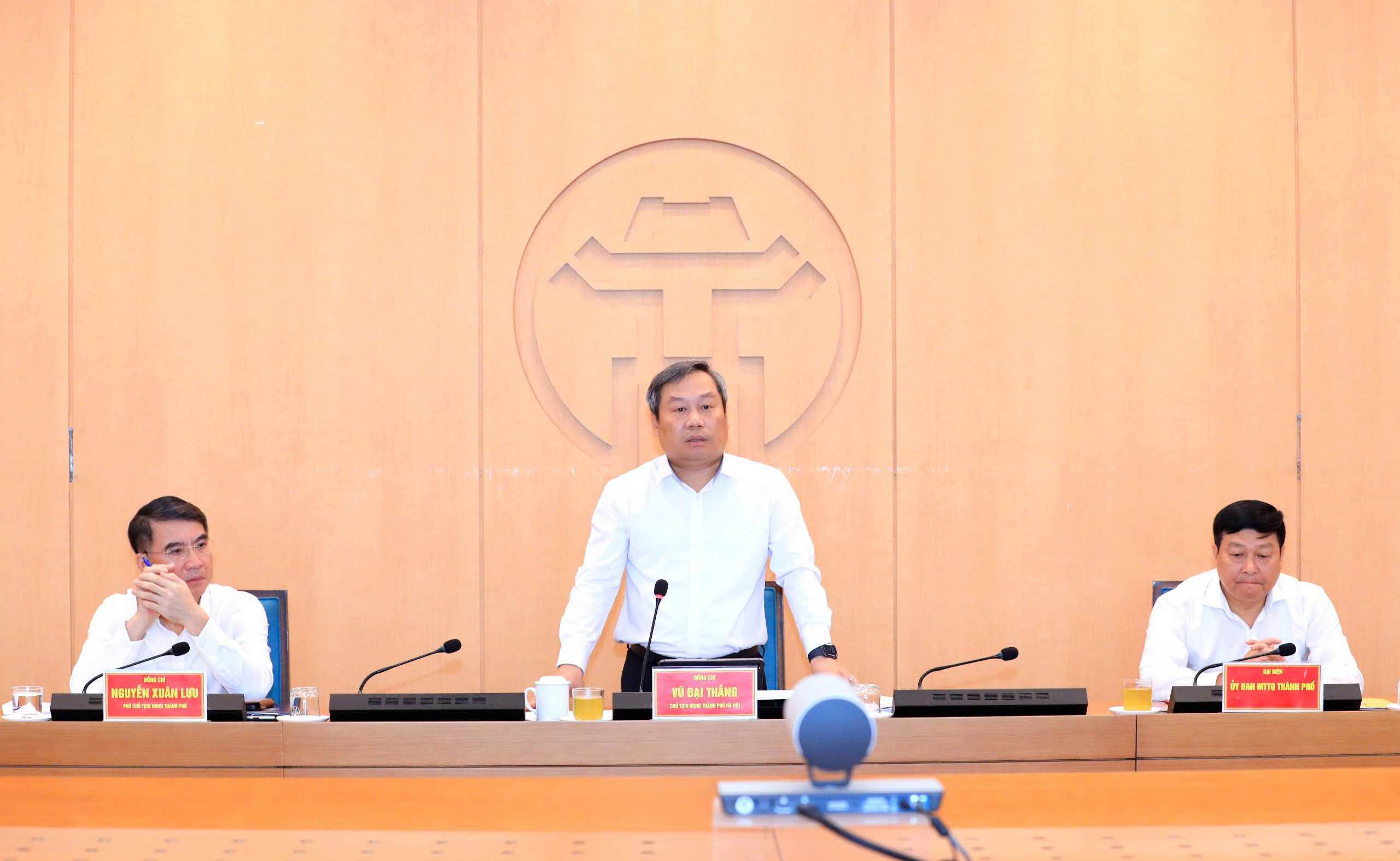 Chủ tịch UBND TP Vũ Đại Thắng. Ảnh: Phạm Linh